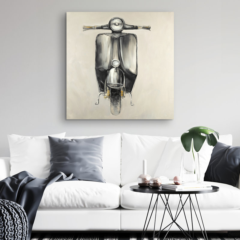 Small moped - 32"x32" art on canvas
