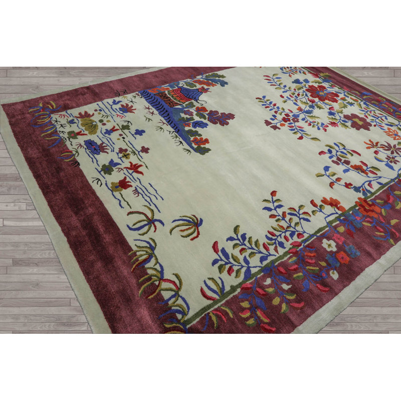 Tapis intérieur / extérieur rectangulaire One-of-a-Kind Ramdas, Rectangle 9 pi x 12 pi