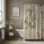 Rideau de douche 1 pièce Flowered Initiales-1238801728