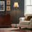 Sophia 63 in. Traditional LED Energy Efficient Floor Lamp with Beige Fabric Shade