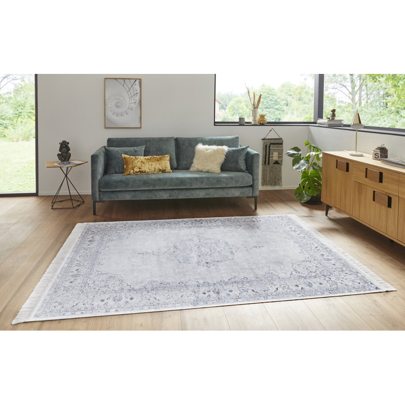 Tufted Pastel Blue Rug, Rectangle 195 x 300cm