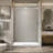 57-60*78 INCH Frame Single Sliding soft-close Shower Doors, Bathroom Sliding Shower Door, (8mm) Thick SGCC Tempered Glass Door For Bathroom Door --Sliver-135828866