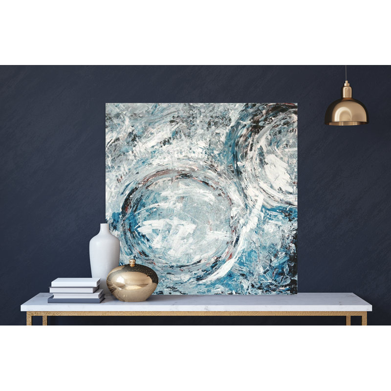 Aqua Azul II by John Beard - Artist Enhanced Canvas Print, 40" H x 40" W x 1.5" D