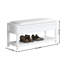 Banc avec rangement pour chaussures en blanc immaculé - Compartiment et siège élégants-2099664917-2099664919