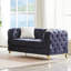 Canapé Chesterfield avec motif capitonné, 2 coussins, pieds en métal-154470119-154470112-154470113