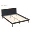 Structure de lit en bambou massif Aurandi Minimalist Auren avec support de lattes robuste, aucun sommier requis-129876703
