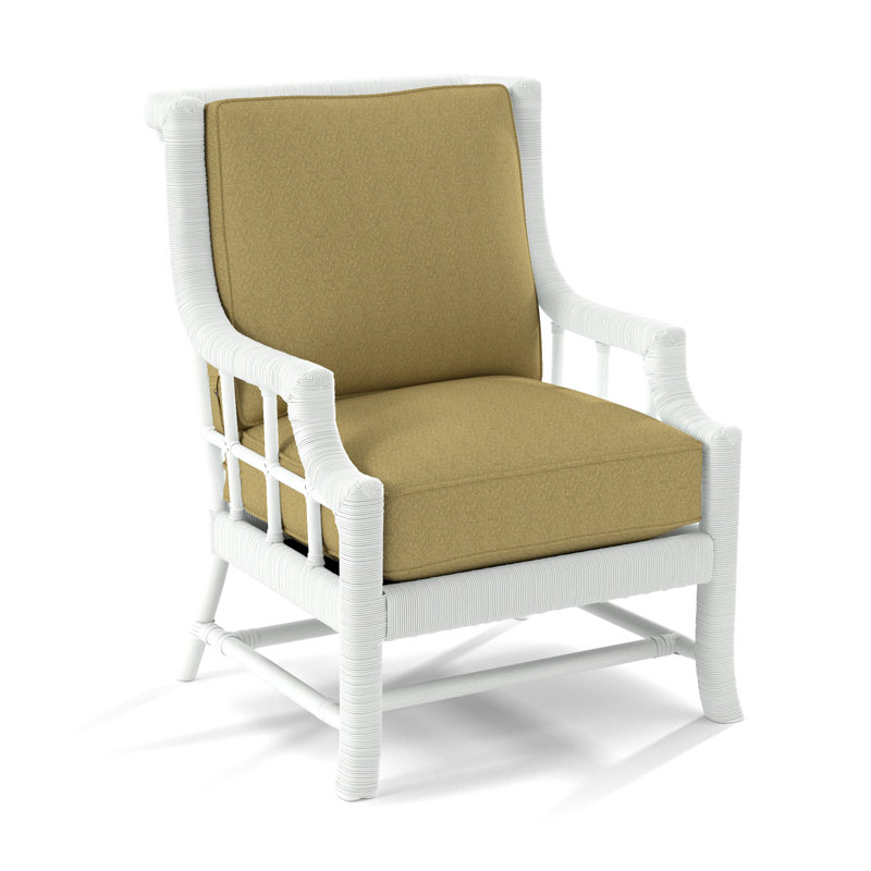 Lafayette Armchair, Frost White, White Performance Fabric; 0851-94