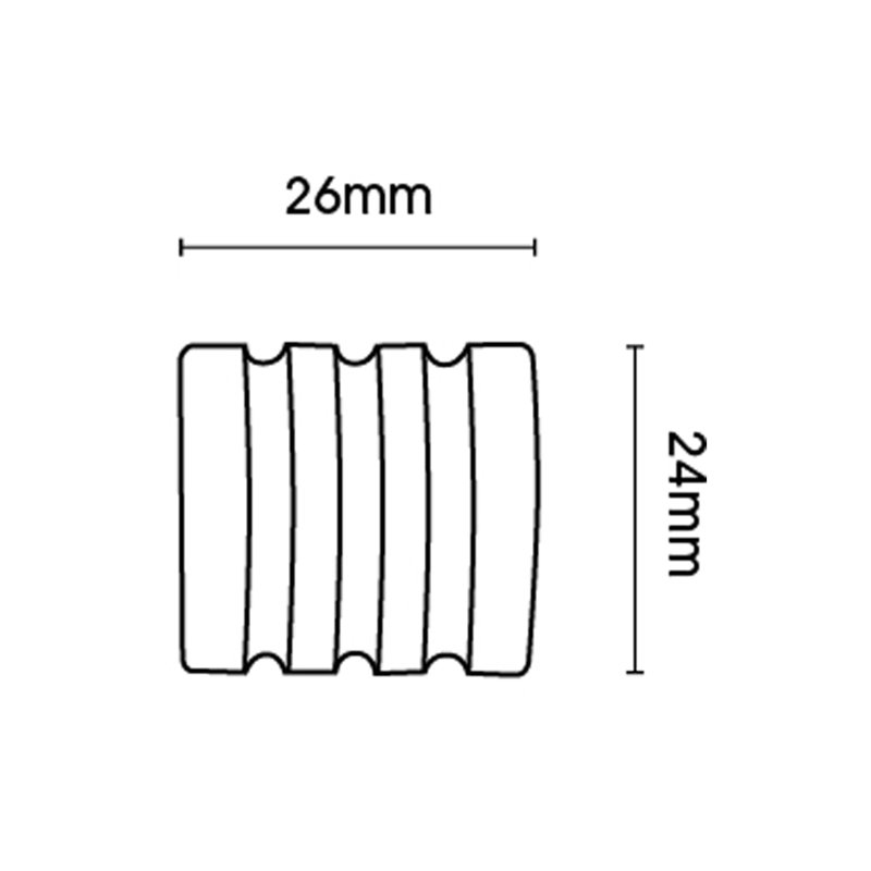 Single Curtain Pole, Black Nickel, 180cm W