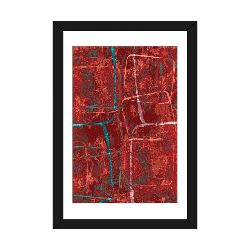« pression », reproduction sur toile, H 24 po x l 16 po x P 1 po, Papier d'art encadré noir, Blanc
