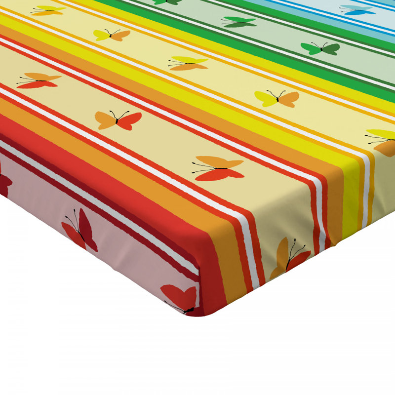 Microfiber Striped Fitted Sheet, Full Fitted Sheet