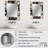 Swayde Golden Beige And Black Flowers Elegance - glam  Unique Wall Mirror, Abstract Mirror, Printed Metal Art-335300758