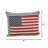 Patriotic Elegance: 23.6-Inch Jacquard American Flag Lumbar Throw Pillow with Striped Border Accent