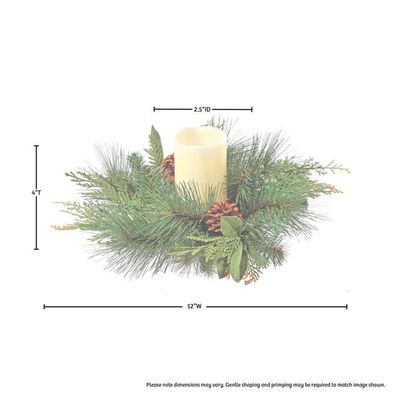 Porte-votives de table 4 po, H 4 po x l 12 po x P 12 po