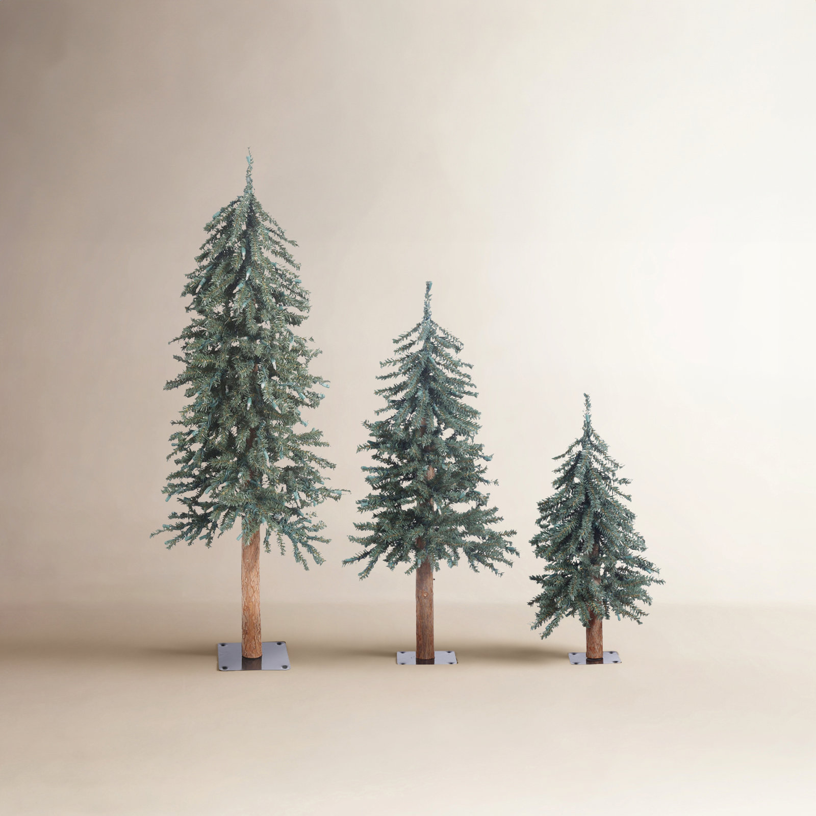 Natural Bark Alpine 9.2' Pine Christmas Tree