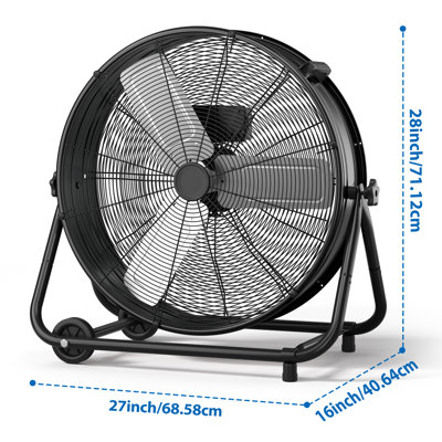 Ventilateur tambour industriel LifePlus