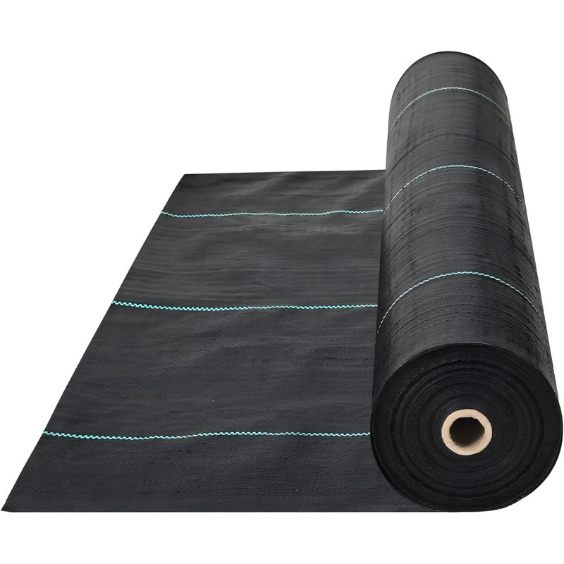 Weed Barrier Landscape Fabric Ground Cover, Garden Mat Cloth PP 2.4 OZ, 1.8 m × 91.4 m