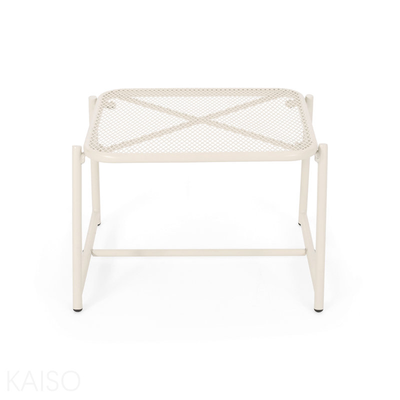 Table d'appoint H 13 po, 13.25" H x 19.5" W x 18" D, Matte White