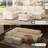 Abramson Upholstered Sleeper Sectional Sofa Bed With Ottoman   -117494732