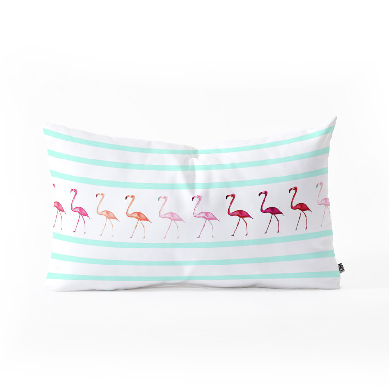 Coussin lombaire monika strigel mini flamant rose walk