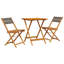 Putscher 2 - Person Solid Wood Patio Dining Set Square Table-719815503