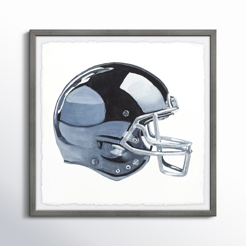 «Dillon Football Helmet», reproduction encadrée, H 32 po x l 32 po x P 1,5 po