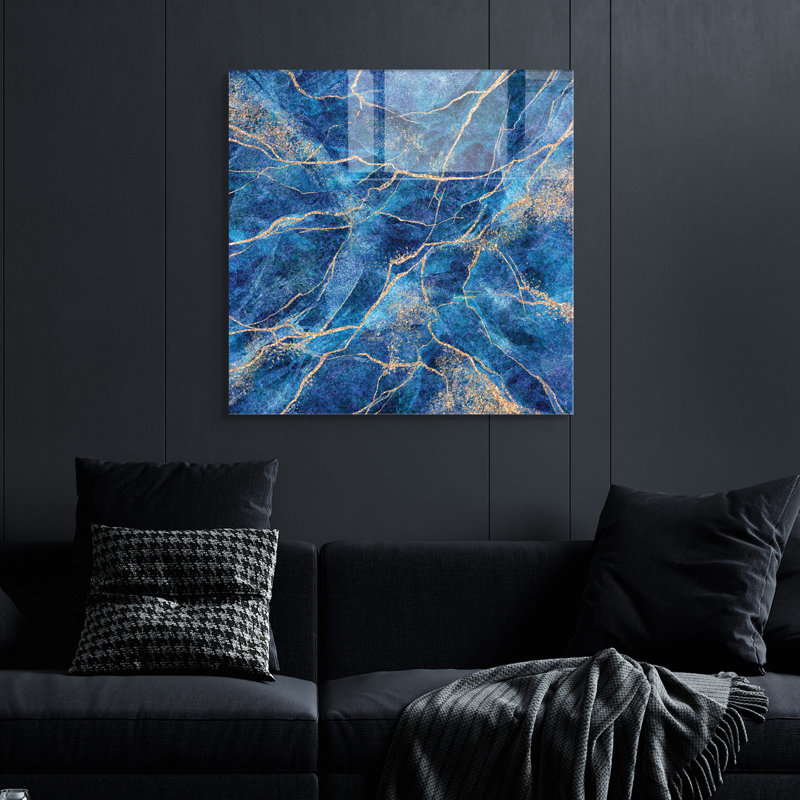 Peinture décorative en verre trempé, H 23,6 po x l 23,6 po