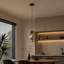 1-Light Matte Black LED Pendant