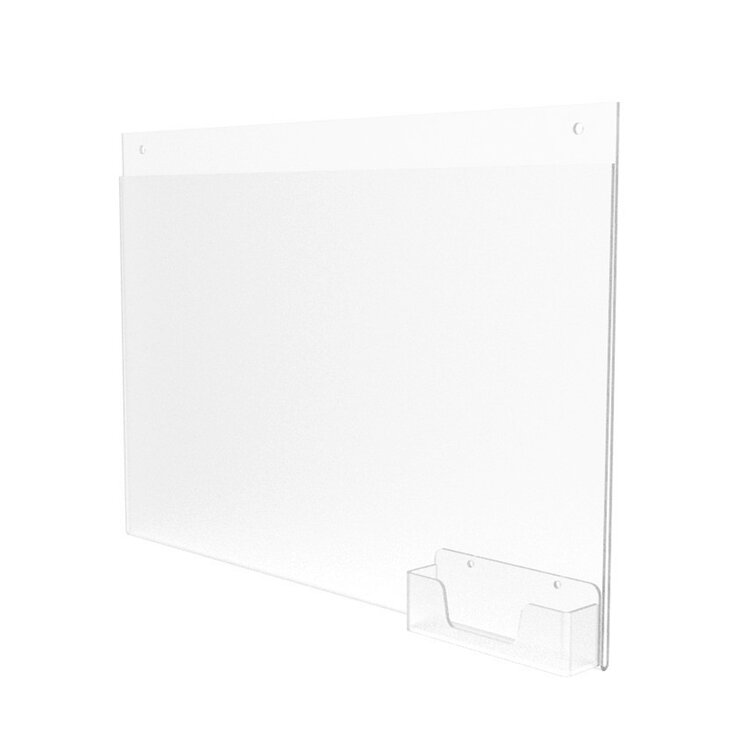 Acrylic Sign Holder 8.5 x 11 - Clear Frame Paper Holder with