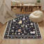 Tapis d'intérieur lavable mignon Black Puppy-1001641060-1001641056