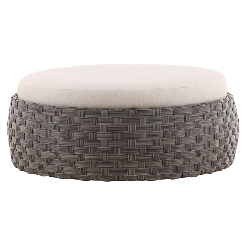 Hanley Outdoor Ottoman, SB-Cove Pebble Sunbrella®