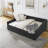 Upholstered Tufted Daybed | Velvet Button - Tufted Copper Nail - Trimmed Waved Arms & Drawers-1166931860-1166931862
