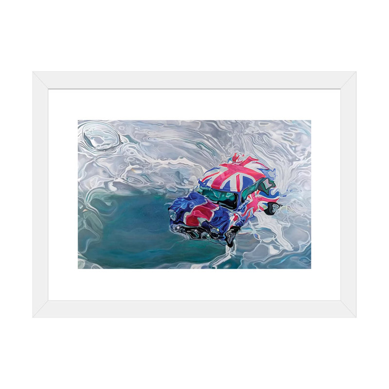 « Mini » par Marcello Petisci-impression, H 24 po x l 32 po x P 1 po, Papier encadré blanc, Blanc