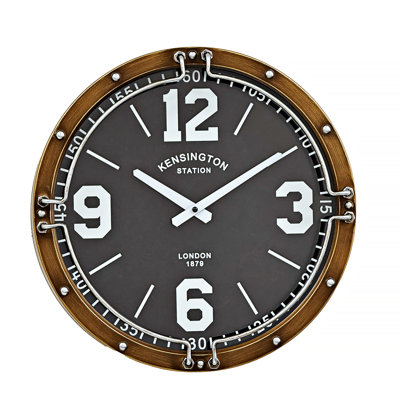 Industrial Porthole Wall Clock