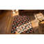 Small Scatter Size American Hooked Multicolor Wool 1930s Antique Rug