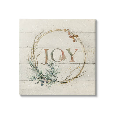 " Seasonal Winter Joy Wreath " by Carol Robinson