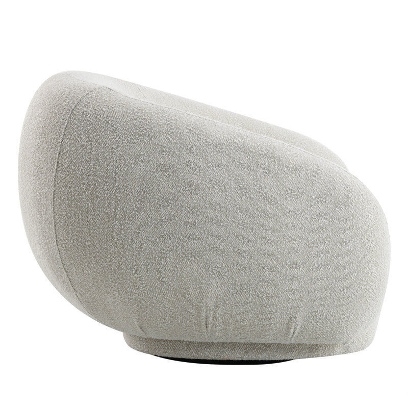 Fauteuil Isabel Boucle avec pivot, Beige