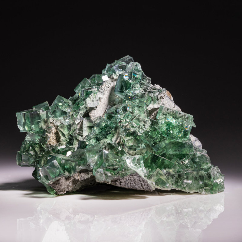 Green Fluorite From Yaogangxian Mine, Nanling Mountains, Hunan Province, China
