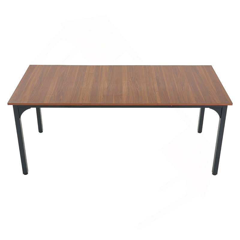 71in Rectangle Dining Table Wood Kitchen Table for 6-8 Person Brown (Only Table)