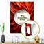 Naazir, spirale abstraite orange et rouge, paysage de rêve I - miroir mural spirales abstraites, miroir décoratif moderne, art imprimé en métal-799033927