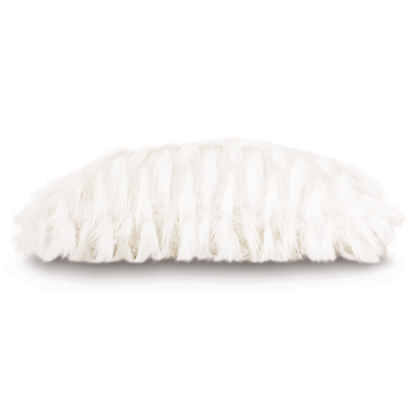 Housse et insert de coussin décoratif en fausse fourrure Danae