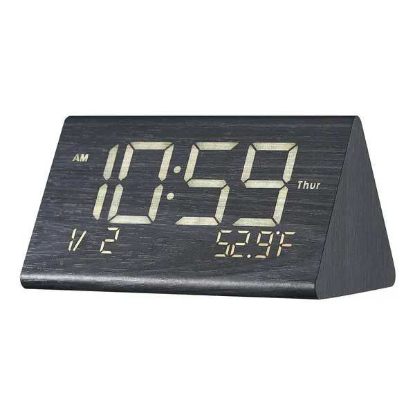 Réveil-matin numérique avec double réveil USB Veve