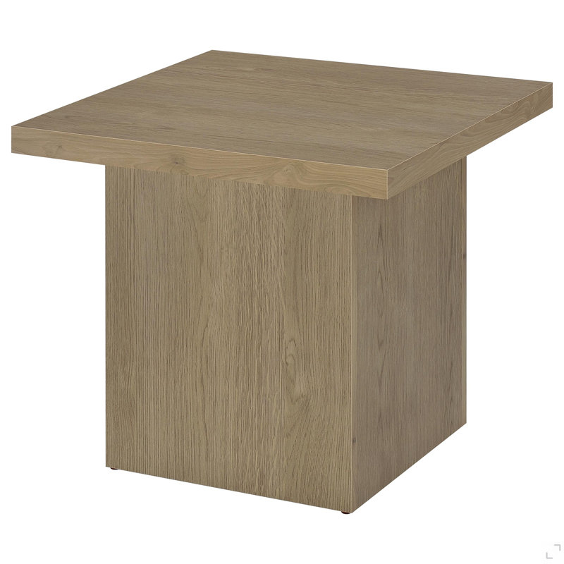 Square Plinth End Table