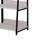 Vinda Wooden Frame Bookshelf with 5 Open Compartments, Washed White and Black-740056115