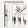 Rodeo 36-Inch LED & Music Rainfall Thermostatic Shower System with Slide Bar and 2-in-1 Handheld