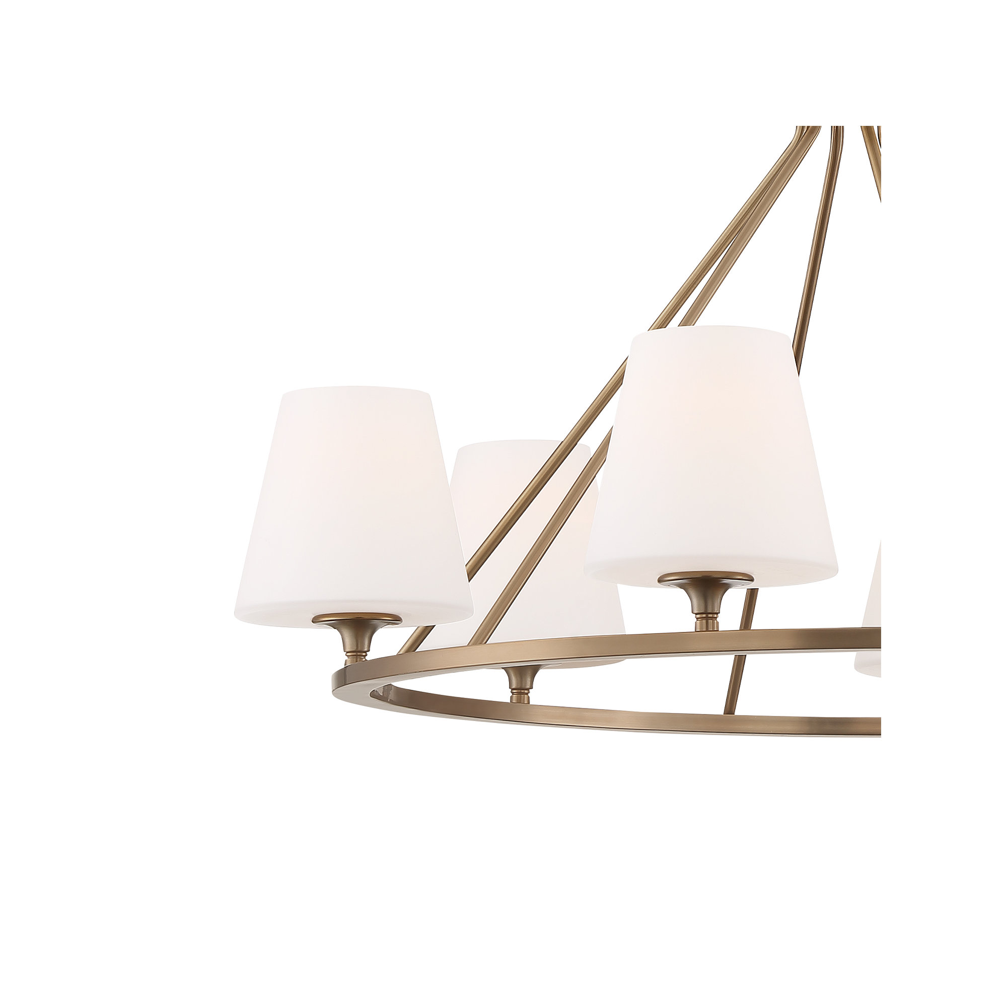 Lane 6 - Light Metal Dimmable Chandelier, Gold
