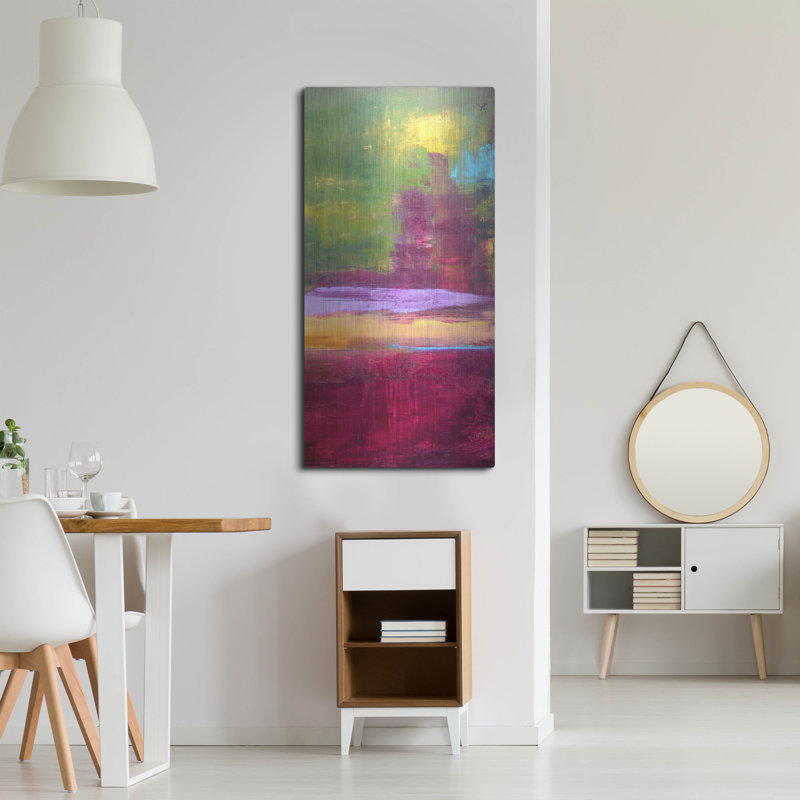 «Juliette Vineyard II» par Erin Ashley, art mural en métal, H 48 po x l 24 po