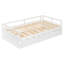 Lit de jour extensible avec couchette, lit de jour en bois avec couchette, blanc (OLD SKU: WF194887AAK)-463215040