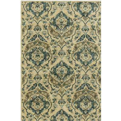 Katlyn Wool Damask Indoor Rug