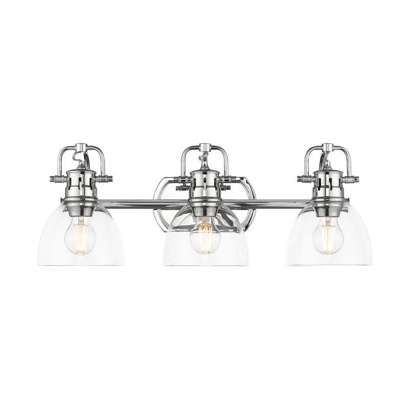 Éclairage pour meuble-lavabo 3 lumières Aljona, Chrome