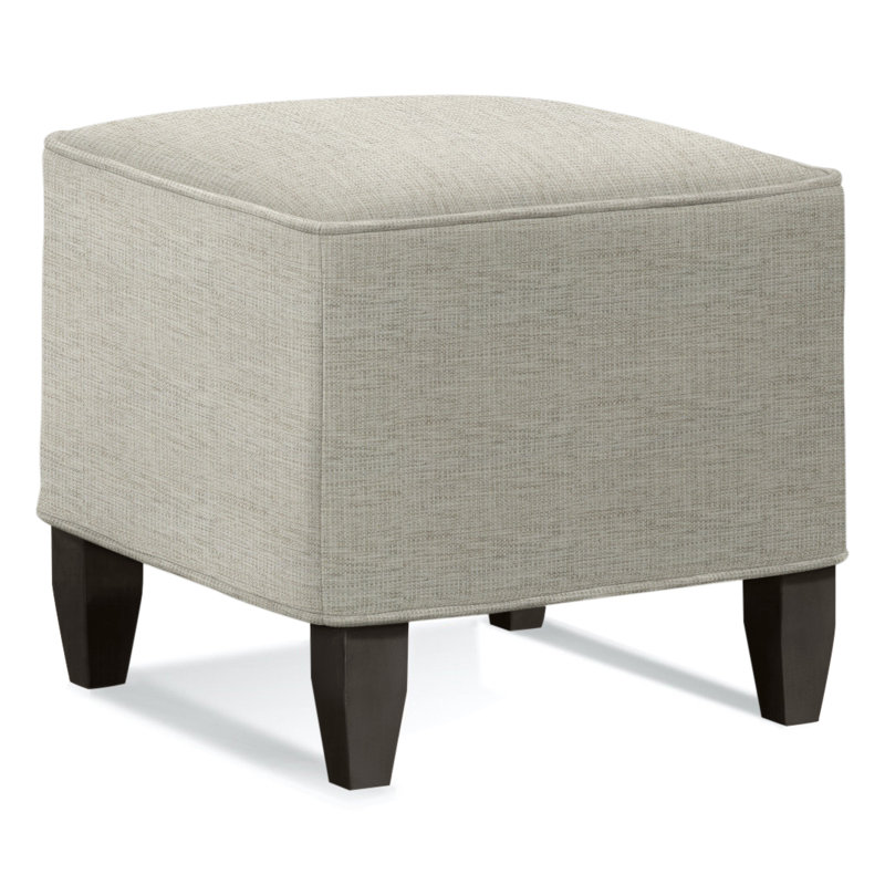 Brooklyn Upholstered Ottoman, Basic Beige 100% Polyester, Mushroom